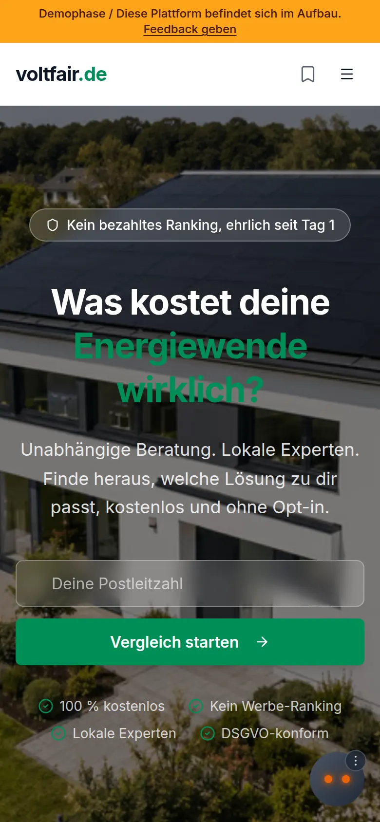 voltfair auf dem Handy